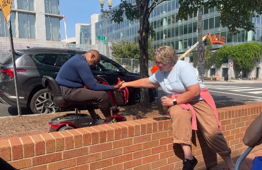 When you are speechless you use your phone - Washington DC witnessing